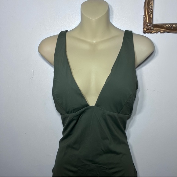 Sea Level Swim Australia One Piece Bathing Suit Size 16 Color Olive Green 12U.S. - Picture 4 of 7